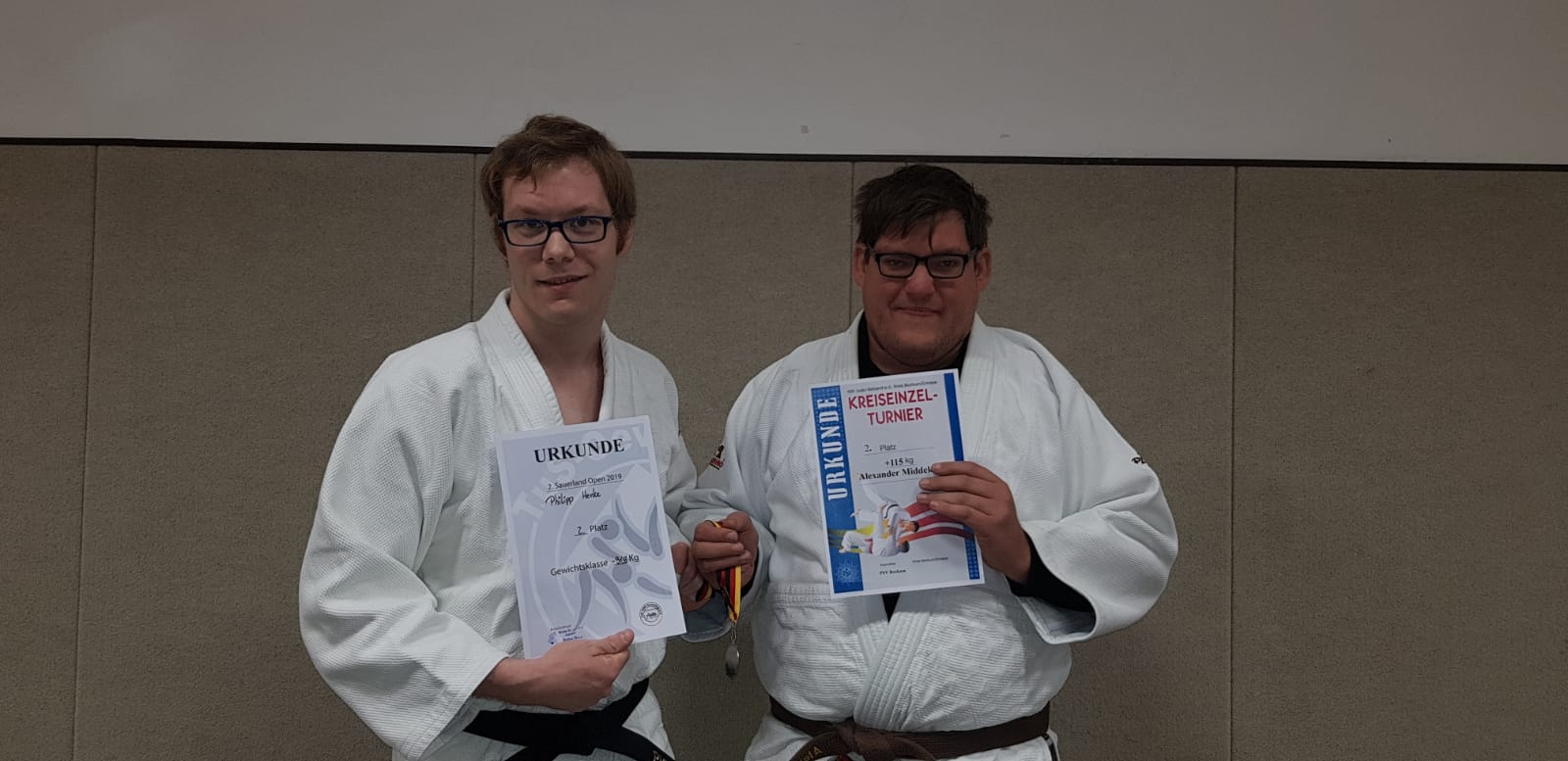 Drei Judoka messen sich in NRW