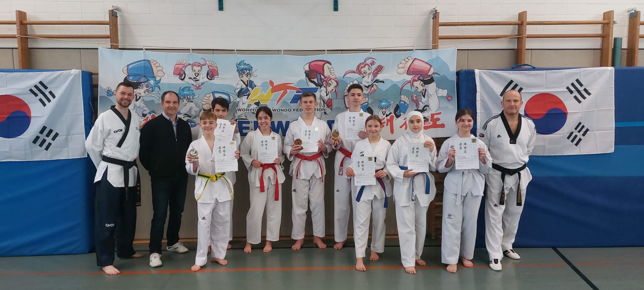 Zweite Taekwondo Kup-Prüfung des Jahres