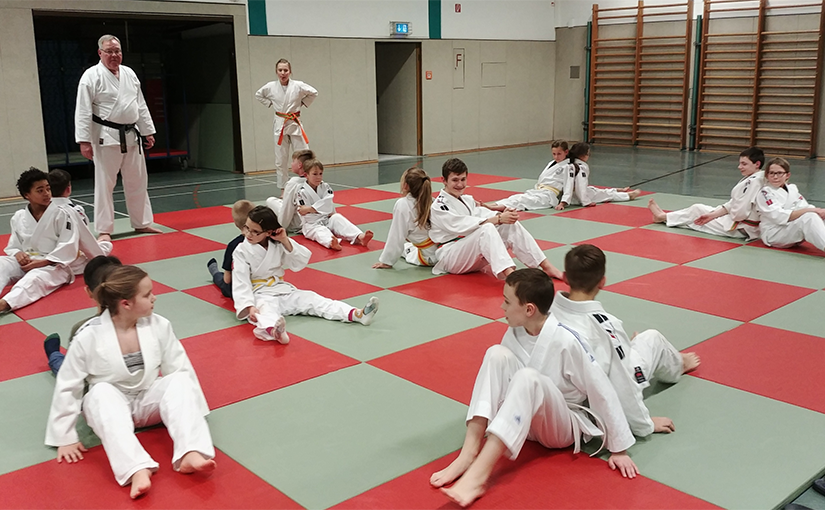 Bodenkampf beim Ju-Jutsu Kindertraining