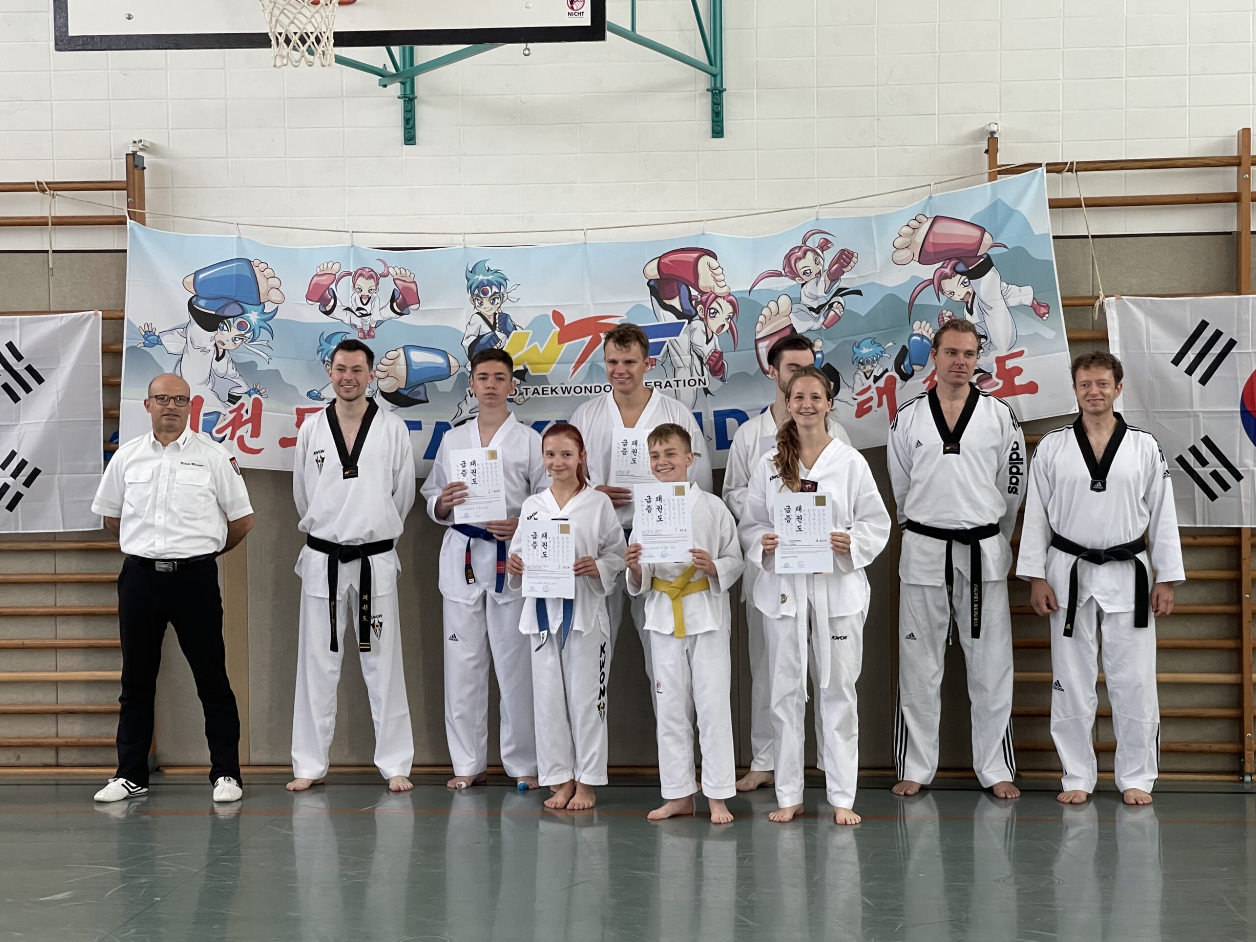 Erste Taekwondo Kupprüfung nach 1,5 Jahren Corona